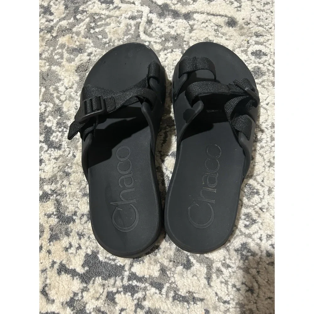 Men's Black Chaco Slides Size 11